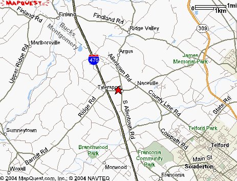 Click on the map for directions from Mapquest.com